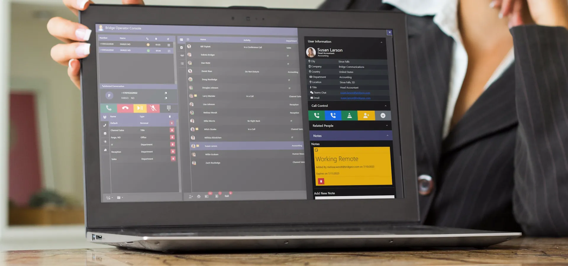 Bridge Operator Console for Microsoft Teams - predictive transfer